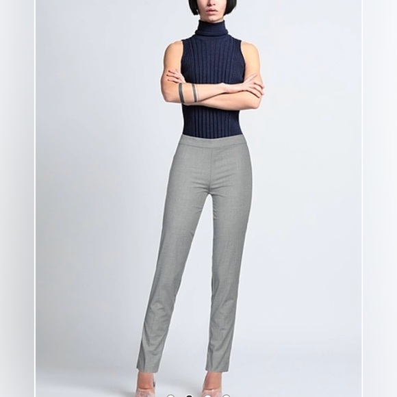 Adrienne vittadini women’s size 8 straight‎ legs side, zip trousers, gray color - Picture 1 of 8